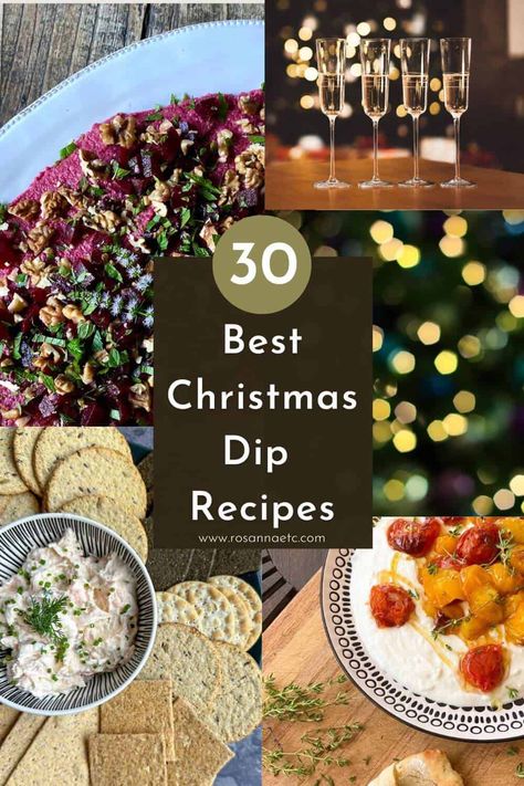 30 Top Best Christmas Dip Recipes For A Party - Rosanna ETC Dips For Holiday Party, Dip Mas Party, Best Holiday Dips, Best Dip Recipes Parties Food, Dipsmas Party, Best Christmas Dips, Xmas Dips, Christmas Dips For Parties, Christmas Party Dip