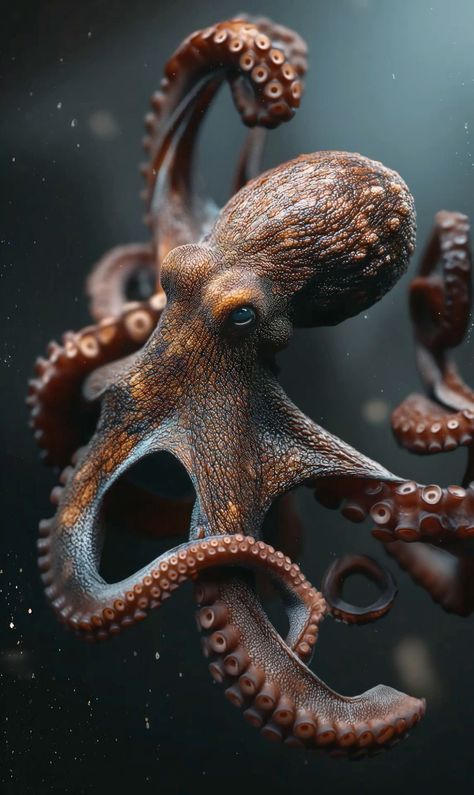 Octopus Tattoo Ideas, Octopus Photography, Octopus Species, Octopus Pictures, Cool Sea Creatures, Ocean Life Photography, Holy Spirit Tattoo, Kraken Art, Weird Sea Creatures