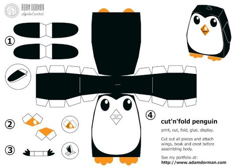 Simply download the PDF or graphic Paper Folding Designs, Papercraft Templates Printables, 3d Templates, Kraf Kertas, Paper Templates Printable, Animal Templates, Paper Toys Template, Papercraft Printable, Bookmark Craft