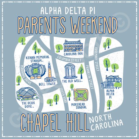 Family Day Tshirt Design Ideas Sorority, Greek Life Merch Ideas, Map Tshirt Design, Family Weekend Sorority Shirts, Sorority Parents Weekend Shirts, Sorority Shirts Designs Ideas Greek Life, Sorority Event Shirts, Sorority Alumni Events, Sorority Family Weekend