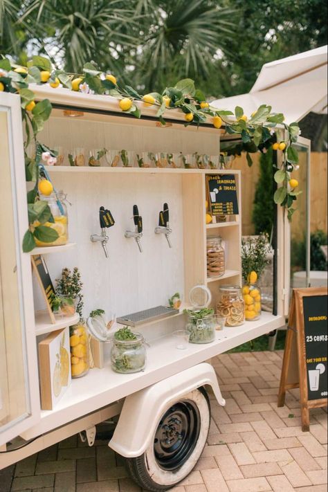 Fancy Lemonade Stand, Wedding Lemonade Stand, Lemonade Wedding, Tap Truck, Beer Cart, Juice Stand, Mobile Bar Cart, Prosecco Van, Cocktails Cart