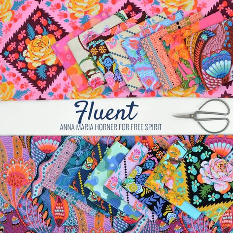 Fluent by Anna Maria Horner | Hawthorne Supply Co Anna Maria Horner Fabric, Anna Maria Horner, Buy Fabric Online, Indie Sewing Patterns, English Paper Piecing, Fabulous Fabrics, Modern Fabric, Creative Life, Fabric Online