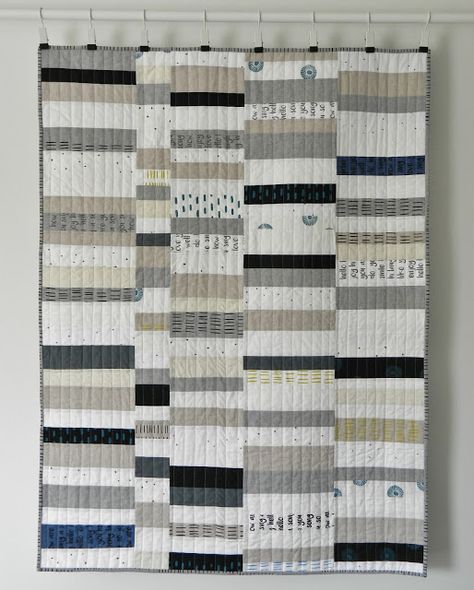 Guy Quilts, Neutral Quilts, Freddy Moran, Monochromatic Quilt, Low Volume Quilt, Improv Quilts, Quilts Modern, Patchwork Ideas, Neutral Quilt