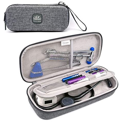 Great case that holds not only your stethoscope, but also your other medical tools, such as a flash light and reflex hammer Mdf Stethoscope, Stethoscope Holder, Stethoscope Case, Stethoscope Accessories, Nurse Accessories, Nursing School Essential, Pulse Oximeter, Gear Organizer, Nursing Accessories