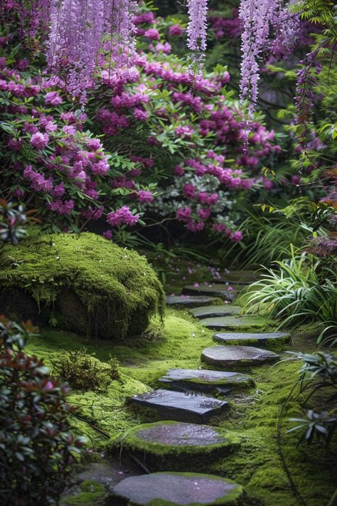 Get inspired to create your very own Japanese-style garden at home with these 15 tips. Japanese Garden Plants, Chrysanthemum Morifolium, Garden Hill, Japanese Inspired Garden, Japanese Style Garden, Japanese Garden Ideas, Zen Rock Garden, Fairy Garden Miniatures, Garden At Home