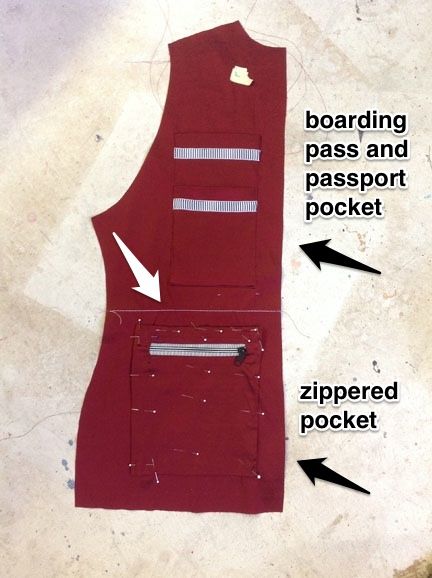 Enough people have asked me how I do my pockets on travel vests and jackets to warrant a tutorial...I've never done one before, so be kind!!... Purse Alternatives, Diy Vest, Pocket Tutorial, Sewing Designs, Travel Vest, Sew Patterns, Travel Sewing, Travel Hack, Garment Sewing