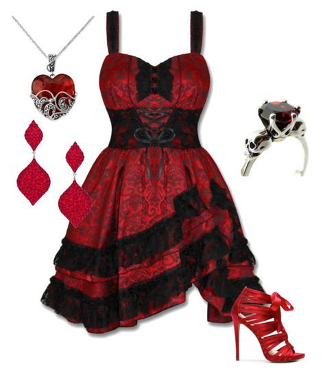 "Valentines day outfit" by kelli81 ❤ liked on Polyvore featuring Zigi Soho, memento and Genevieve & Grace Victorian Gown, Goth Dress, Valentine's Day Outfit, Goth Outfits, Day Outfit, Date Outfits, Edgy Outfits, Country Outfits, Alternative Fashion