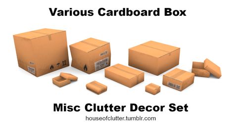 Sims 4 Cardboard Box Cc, Moving Boxes Sims 4 Cc, Sims 4 Boxes Cc, Sims 4 Cc Moving Boxes, Sims 4 Moving Boxes, Sims 4 Moving Cc, Sims 4 Decor Cc Clutter, Clutter Decor, Sims Room