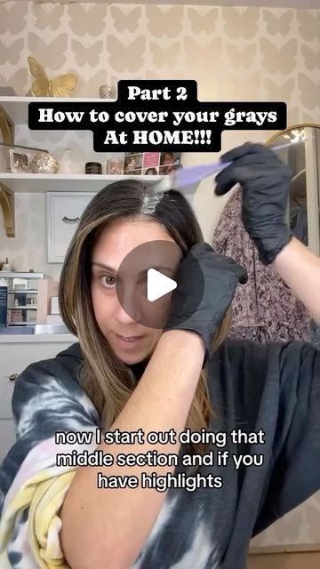 Daniella Britt on Instagram: "Part 2!  How to color your hair at home without using drugstore box color   #hair #hairstylist #haircolor #hairtutorial" How To Do Highlights At Home Diy, Revlon Colorsilk Hair Color Chart, Do It Yourself Highlights Hair At Home, Diy Lowlights At Home Dark Brown, At Home Coloring Hair, How To Color Your Hair At Home, How To Dye Highlights At Home, Removing Color From Hair, Best At Home Hair Dye