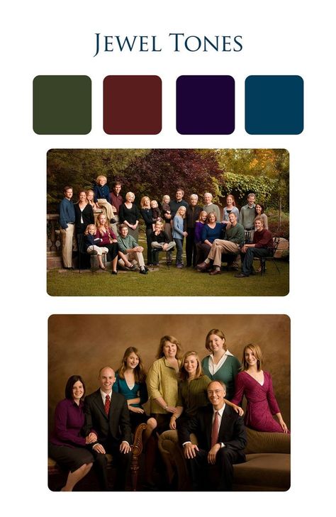 Love the jewel colors Jewel Tone Photo Outfits, Family Pictures Dark Colors, Family Photos Jewel Tones, Family Pictures Jewel Tones, Jewel Tone Family Photos, Family Portraits What To Wear, Portrait Outfits, Family Pictures What To Wear, Large Family Portraits