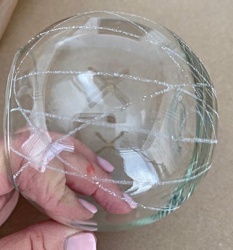 Cute DIY Glowing Garden Orbs for $10 | Hometalk Planter Crafts, Garden Orbs, Backyard Solar Lights, Glass Light Globes, Glowing Garden, Glass Light Covers, Fairy Lights In A Jar, Light Globes, Glass Bowl Decor