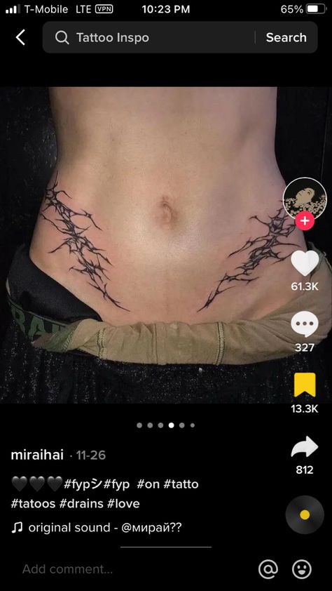 Lower Hip Tattoos, Lower Stomach Tattoos For Women, Abdomen Tattoo, Lower Stomach Tattoos, Tummy Tattoo, Minimal Tattoo Ideas, Ab Tattoo, Waist Tattoos, Sigil Tattoo