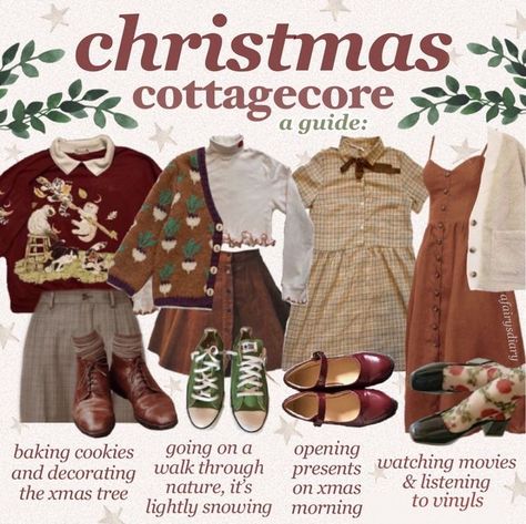 Excited For Christmas, Cottagecore Clothes, Cottagecore Outfits, Cottagecore Fashion, Mood Board Fashion, Swaggy Outfits, Character Outfits, Dream Clothes, Looks Vintage