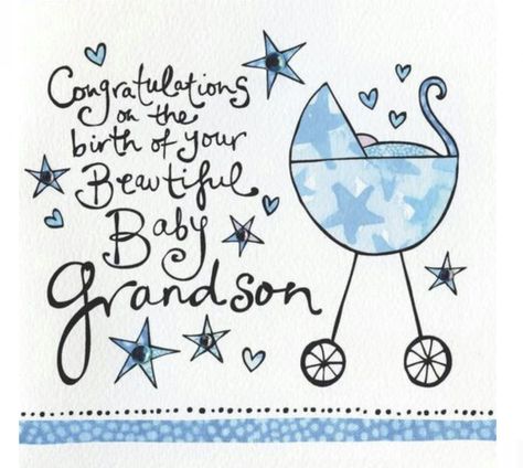 Baby Congratulations Messages, Congratulations Grandma, Baby Boy Congratulations, Newborn Congratulations, New Baby Quotes, Congratulations Quotes, New Grandson, Grandparents Card, Baby Congratulations Card