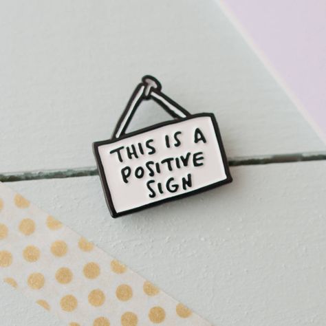 Are you interested in our positive sign enamel pin? With our pin collector badge white you need look no further. Pins Design, Jewelry Enamel, Hermes Scarves, Backpack Pins, Bag Pins, Geek Fashion, Pretty Pins, Wedding Tattoos, Cool Pins