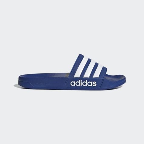 Adidas Flip Flops, Sport Slippers, Shower Sandals, Adidas Adilette, Blue Clouds, Adidas Sportswear, Adidas Gazelle Sneaker, Blue Adidas, Ciabatta