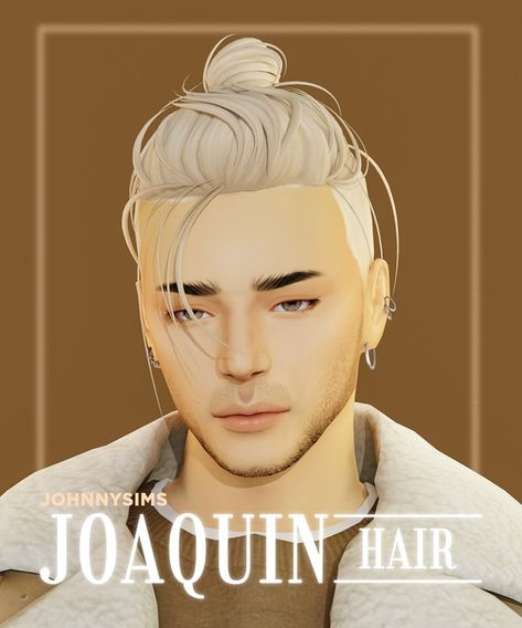 Joaquin Hair | Patreon Mods Sims 4, Sims 4 Hair Male, Pelo Sims, Download Hair, Split Hair, Sims Four, Sims 4 Cc Packs, Sims Hair, Sims 4 Cas