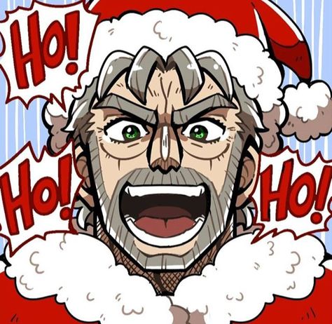 Joseph Joestar Christmas, Joseph Joestar Pfp, Jojo Stardust Crusaders, Jojo Reference, Jojo's Adventure, Joseph Joestar, Chinese Cartoon, Anime Christmas, Jojo Parts