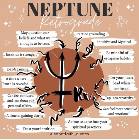 Neptune Astrology, Neptune Retrograde, Retrograde Planets, Astrology Meaning, Planet Signs, Astrology Planets, Birth Chart Astrology, Learn Astrology, Magick Book