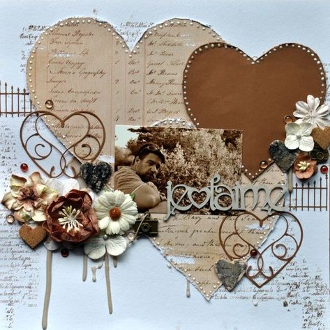 Wedding Scrapbook Layouts, Heritage Scrapbook Pages, Shabby Chic Scrapbooking, Wedding Scrapbook Pages, Scrapbook Gallery, Wedding Scrapbooking Layouts, Valentines Scrapbook, Scrapbook Design Layout, Beautiful Scrapbook Layouts