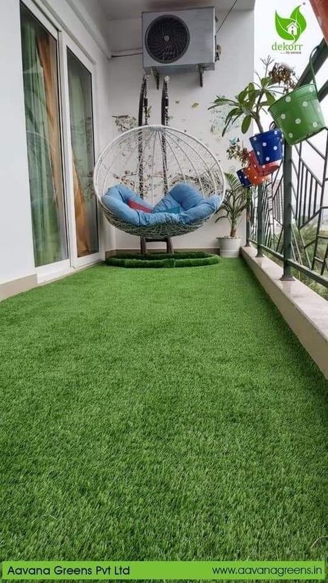 Garden decor ideas Fake Grass Balcony Ideas, Grass Balcony Ideas, Grass Balcony, Artificial Grass Balcony, Vertical Garden Pots, Artificial Grass Garden, Best Artificial Grass, Tire Garden, House Storage