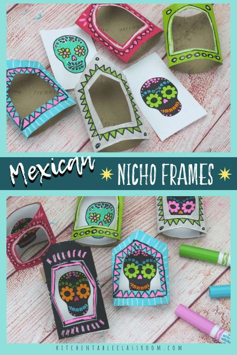 Dia De Los Muertos Mini Altar Ideas, Dia De Los Muertos Art Projects For Kids, Dia De Los Muertos Altar Ideas Diy, Dia De Los Muertos Crafts For Kids, Nicho Box, Day Of The Dead Crafts, Dia De Los Muertos Crafts Ideas, Sugar Skull Images, Latin American Folk Art