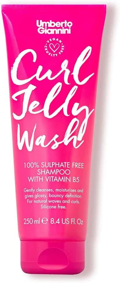 Umberto Giannini Curl Jelly Wash, Vegan, Cruelty Free, & Sulphate Free Shampoo for Curly or Wavy Hair, 250ml Best Curly Hair Shampoo, Curl Jelly, Curly Hair Shampoo, Sulphate Free Shampoo, Vegan Hair Care, Curly Hair Types, Shampoo For Curly Hair, Soften Hair, Hair Cleanse