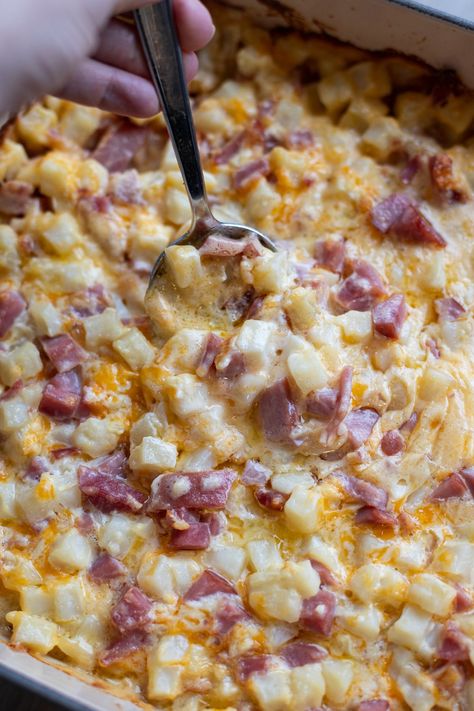 Diced Hashbrown Recipes Dinners, Cubed Hashbrown Casserole, Spam And Potatoes Recipes, Diced Ham And Potato Recipes, Diced Potato Casserole, Diced Ham Recipes, Breakfast Quiche Crustless, Ham And Potato Recipes, Bag Meals