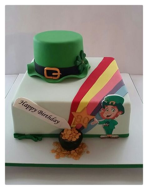 Irish themed cake Cake Party, Themed Cakes, Party Cakes, Happy Birthday, Cake, Birthday