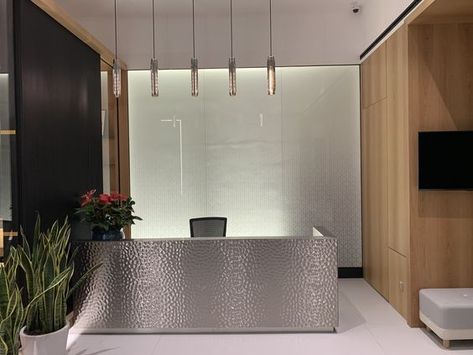 #metal #ceiling #walldecor #stainlesssteel #interiordesign #interiordesigner #metalwork #architecture #homedecor #metalfabrication #embossing #embossed#emboss#embossingfolder #textured #artmetal #architecture #architexture #metal #metalart #metalartdesign #buildingdesign #wallartdecor #walldecoration #walldesign #architecture#architecturedesign#waterripples #rippledmetal #metaltiles Whatsapp:+8615370248795 Skype:Olivia1999BWT E-mail:sales5@bwtjs.com Rippled Water, Reception Table Design, Steel Cladding, Flat Pattern, Stainless Steel Sheet, Steel Sheet, Flats Patterns, Metal Texture, Reception Table