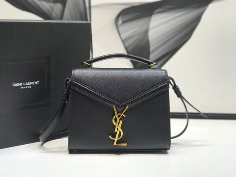 YSL Cassandra Mini Top Handle Bag In Box Saint Laurent Leather – Arid Bag Ysl Cassandra Mini, Ysl Cassandra, Mini Top Handle Bag, Mini Top, Chic Handbags, Perfect Bag, Handle Bag, Style Board, Brunei