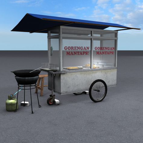 Gerobak Design Food Carts, Gerobak Gorengan, Roda Gerobak, Teralis Pintu, Honda Trike, Gerobak Dorong, Bike Food, Food Stand, Hot Dog Cart