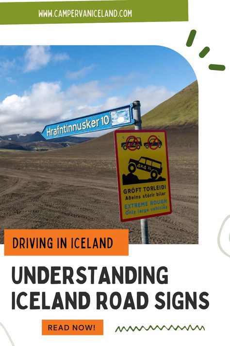 Iceland Road Signs, Iceland Road Trip Map, Iceland Campervan, Southern Iceland Itinerary, Holiday Goals, Camper Rental, Iceland Vacation, Þingvellir National Park Iceland, Trip To Iceland