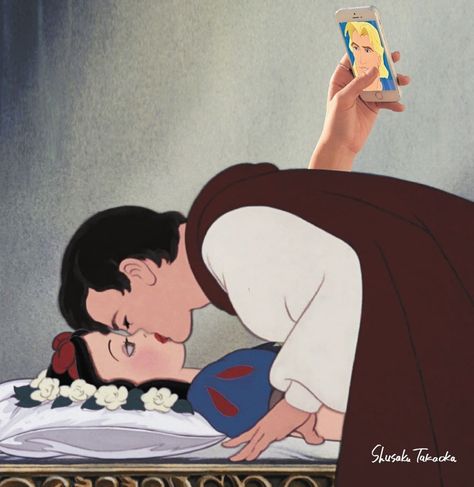 #disneyprincess #snowwhite Funny Disney Memes, Dark Disney, Twisted Disney, Cartoon Profile Pictures, Pop Art Wallpaper, Modern Disney, Disney Aesthetic, Cartoon Memes, Cute Disney Wallpaper