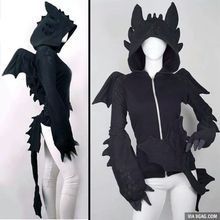 Toothless Hoodie, Toothless Dragon, Dragon Hoodie, Dragon Costume, Toothless, Train Your Dragon, How Train Your Dragon, How To Train, How To Train Your Dragon