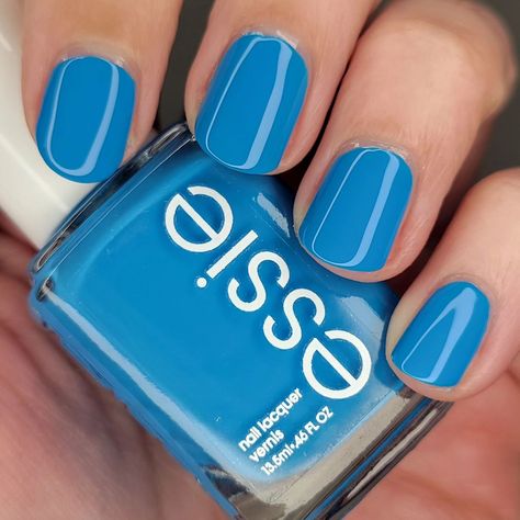 Cyan Blue Nails, Vacation Nail Colors, Blue Nail Polish Colors, Best Nail Colors, Vacation Nails Beach, Odd Squad, Natural Nail Care, Fun Nail Colors, Polish Ideas