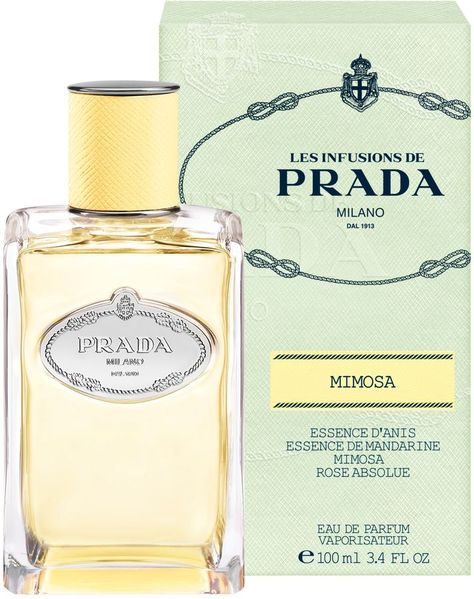 Prada Les Infusions de Prada Mimosa Eau de Parfum 100ml Perfume Versace, Prada Candy, Perfume Store, Perfume And Cologne, Kevyn Aucoin, Bob Mackie, Luxury Fragrance, Aftershave, Fragrance Design