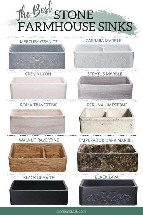 Stone Farmhouse Sink, Apron Sinks, Stone Sink Kitchen, Best Kitchen Sinks, Farmhouse Sinks, Stone Granite, Granite Kitchen Sinks, Apron Front Sink, Stone Farmhouse