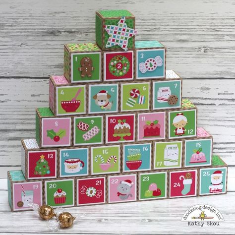 Cool Advent Calendars, Bug Design, Advent Box, Doodle Bug, Playful Colors, Advent Calenders, Beautiful Christmas Cards, 3d Craft, Holiday Crafts For Kids