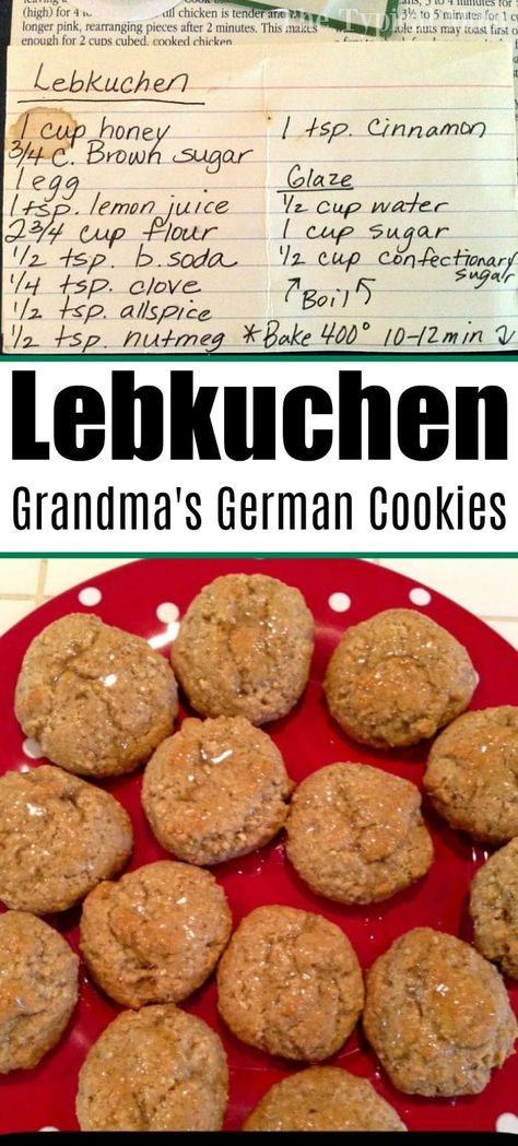 Lebkuchen cookies are traditional German gingerbread cookies from my grandmother. She made them every year. #lebkuchen #german #gingerbread #cookie #cookies German Gingerbread Cookies, Lebkuchen Cookies, German Gingerbread, Healthy Gingerbread Cookies, Vegan Gingerbread Cookies, Best Gingerbread Cookies, Cookies Aesthetic, German Christmas Cookies, Chewy Gingerbread Cookies