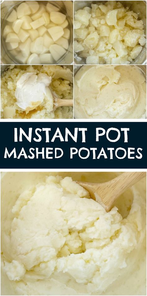 Best Instant Pot Mashed Potatoes, Russet Mashed Potatoes, Instapot Mashed Potatoes, Pressure Cooker Mashed Potatoes, Instant Pot Mashed Potatoes, Dump Recipes, Easy Mashed Potatoes, Fluffy Light, Best Mashed Potatoes