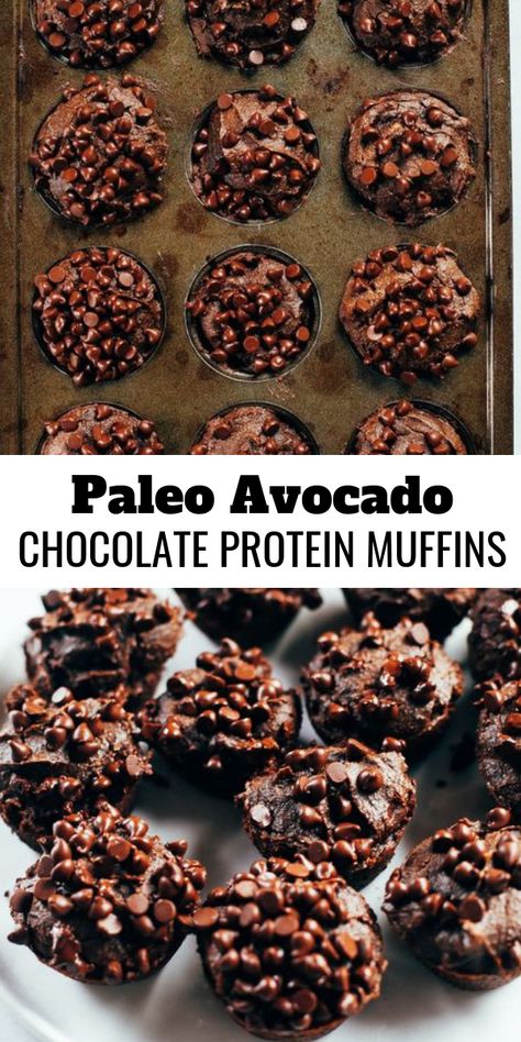 Chocolate Baking Recipes, Muffins Made With Almond Flour, Easy Paleo Breakfast, Chocolate Protein Muffins, Breakfast Gluten Free, Paleo Breakfast Easy, Muffins Paleo, Paleo Snack, Paleo Muffins