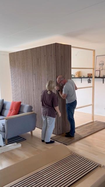 Acoustic Room, Temporary Wall, Panel Room Divider, Modern Scandinavian, Thanks For Sharing, Acoustic Panels, Scandinavian Style, Fun Projects, The Modern