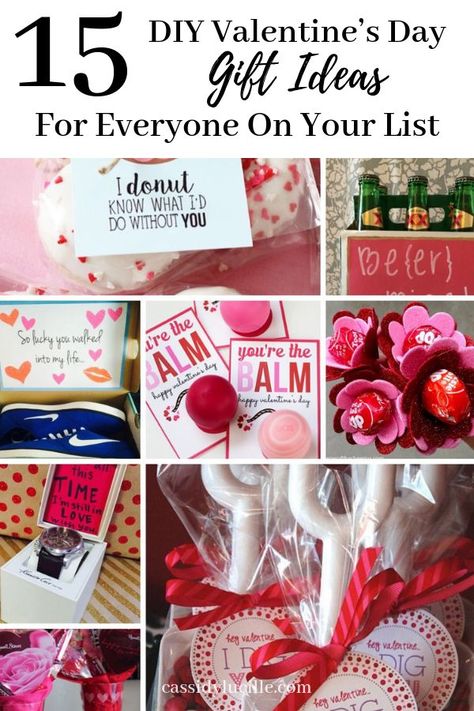 DIY Valentine's Gifts perfect for your boyfriend, for kids, for coworkers, or for friends! DIY Valentine's Gift ideas perfect for everyone on your list! Valentine Exchange Ideas For Work, Valentines Cute Gifts, Bulk Valentines Day Gifts, Valentines For Colleagues, Team Valentines Day Gifts, Valentine Co Worker Gifts Cute Ideas, Non Candy Valentines For Adults, Co Worker Valentines Gifts, Adult Valentines Gifts Work