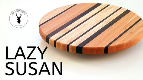 Looking for a fun woodworking project that combines functionality and style? This Lazy Susan was created by Marie from DIY Montreal, and it’s perfect for serving cheeses, charcuterie, or anything you desire. Jump To Build 4h Fair, Diy Montreal, Diy Lazy Susan, Wooden Lazy Susan, Scrap Projects, Wood Repair, Cool Woodworking Projects, Woodworking Jigs, Woodworking Project