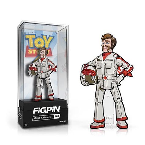 Buy Toy Story 4 Duke Caboom FiGPiN Enamel Pin at Entertainment Earth. Mint Condition Guaranteed. FREE SHIPPING on eligible purchases. Shop now! #sponsored, , #affiliate, #Duke, #Story, #Toy, #Caboom, #Pin Lunchbox Toys, Acrylic Display Case, Custom Displays, Artist Bio, Pixar Toys, Pin Art, Disney Alice, Jewel Case, Disney Toys