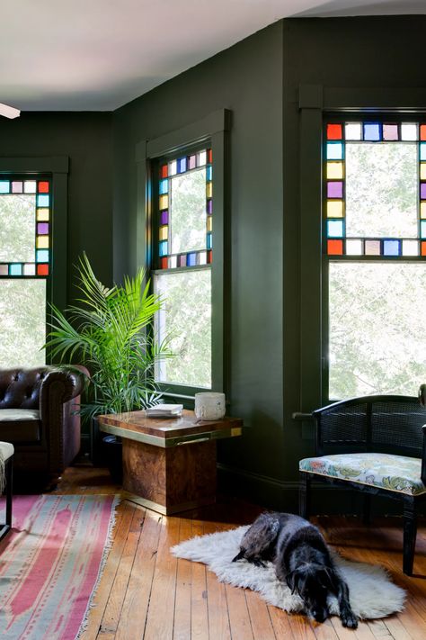 Colorful Historic Home, Updated Victorian Interior, Folk Victorian Interior, Victorian Paint Colors, Folk Victorian House, Updated Victorian, Victorian Windows, Victorian Interior, Stunning Hairstyles