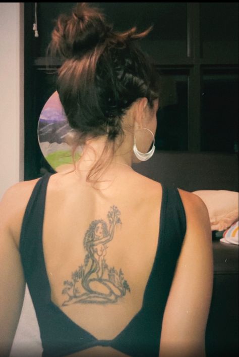 Mother Nature Back Tattoo, Mother Earth Tattoos, Mother Gaia Tattoo, Cata Core, Pachamama Tattoo, Rainforest Tattoo, Gaia Tattoo, Mother Nature Tattoo, Mother Earth Tattoo