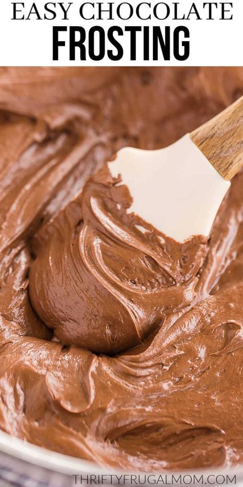 Chocolate Brownie Frosting, Easy Chocolate Icing Recipe, Brownie Homemade, Easy Chocolate Buttercream Frosting, Homemade Chocolate Icing, Easy Chocolate Buttercream, Chocolate Frosting Easy, Chocolate Buttercream Frosting Easy, Homemade Chocolate Buttercream Frosting