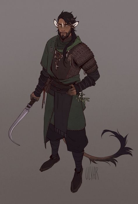 Dnd Chart, Druid Dnd Character Concept, Firbolg Character Design, Firbolg Ranger, Firbolg Male, Dnd Shifter, Firbolg Art, Druid Character Design, Rune Knight